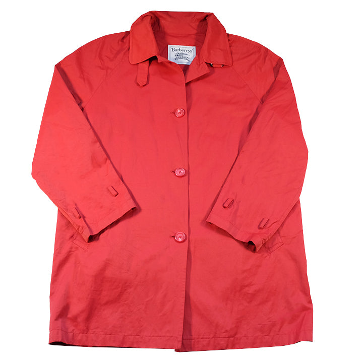 red burberry button up