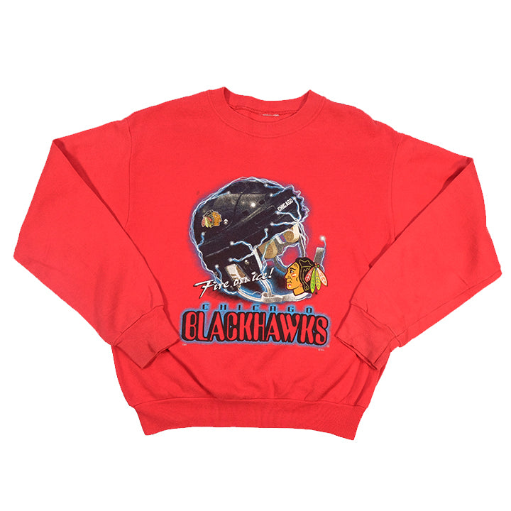 Vintage Chicago Blackhawks Pullover Hoodie - M – Steep Store