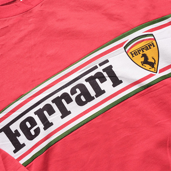 Vintage 80s Ferrari Spell Out Crewneck - L – Steep Store