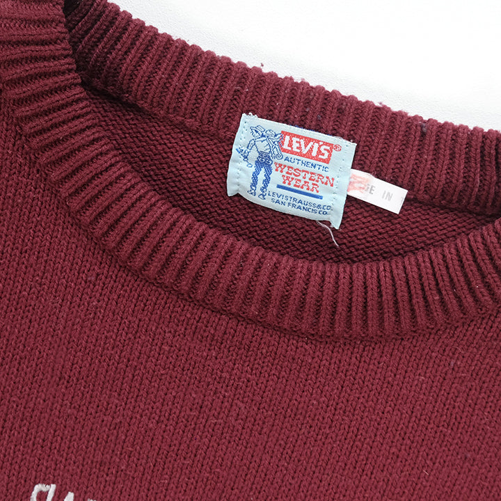 Vintage Levis 501 Embroidered Knit Sweater - L – Steep Store