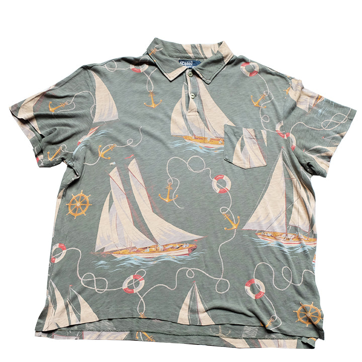 Vintage RARE Polo Ralph Lauren All Over Sailboat Top - XL – Steep Store