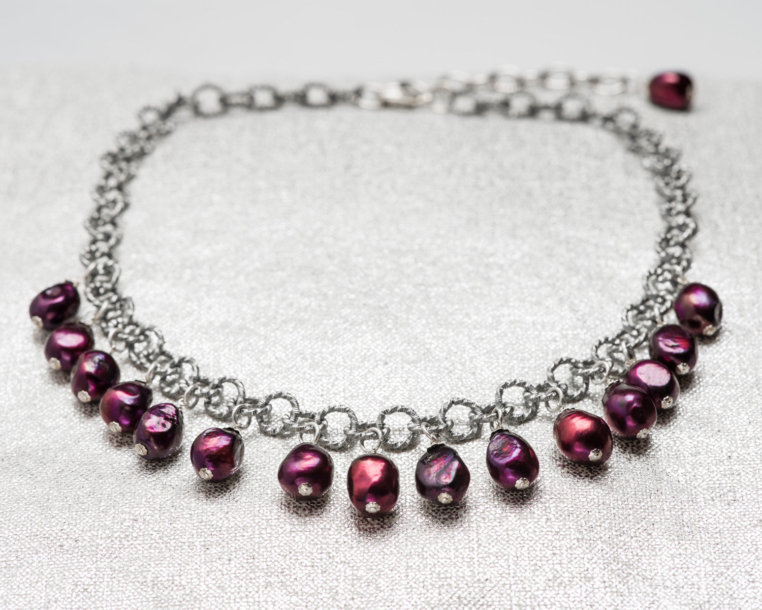 LifeBejeweled Multi-Drop Black Cherry Baroque Pearl Chunky Necklace