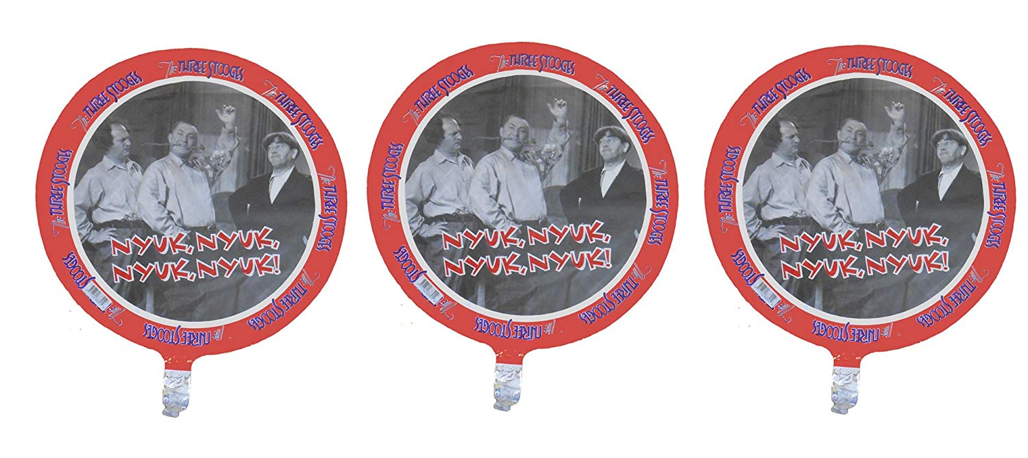 Three Stooges Foil Birthday Balloon - 18" - 3 Pack
