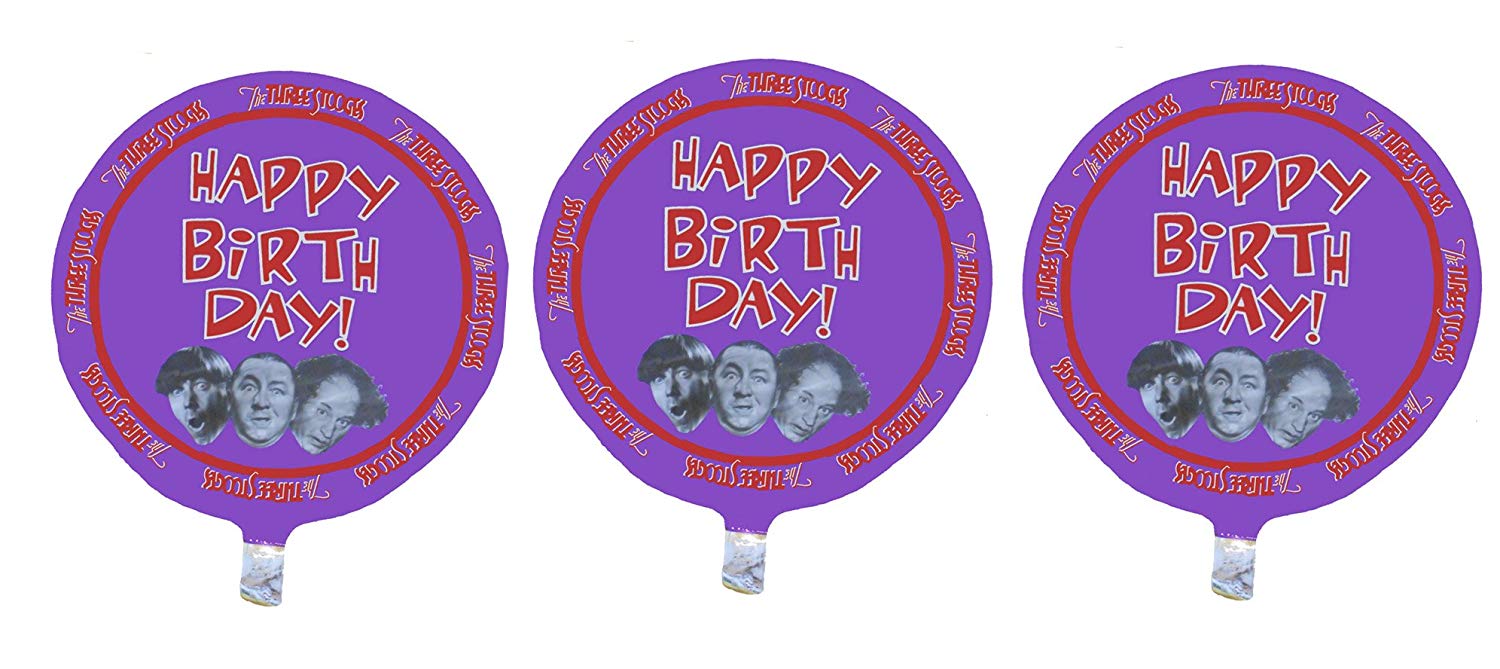 Three Stooges Foil Birthday Balloon - 18" - 3 Pack