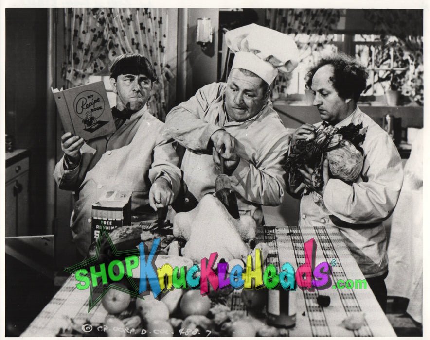 Three Stooges Stuffing Turkey 8X10: #16