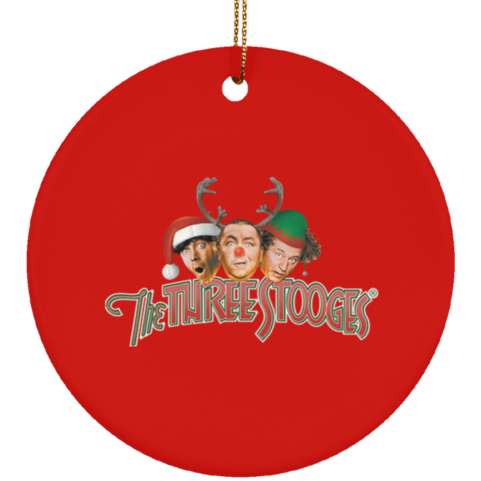 Three Stooges Circle Christmas Ornament — The Three Stooges Official ...