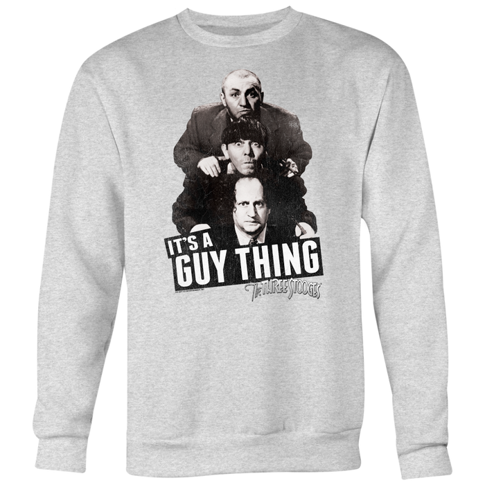 Three Stooges It'S A Guy Thing Heavyweight Crewneck Sweatshirt