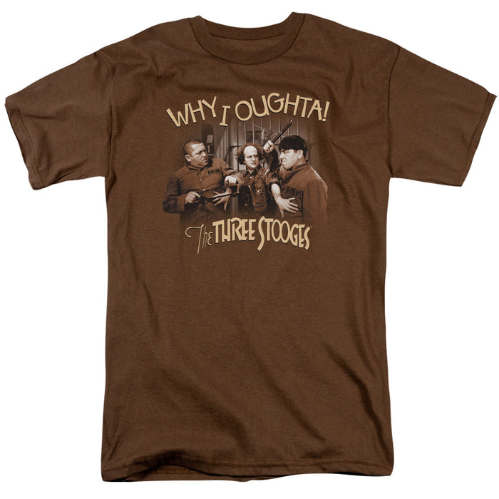 Three Stooges/Why I Oughta-S/S Adult 18/1-Coffee