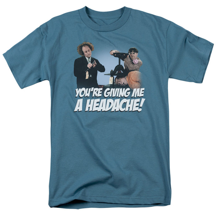 Three Stooges/Headache-S/S Adult 18/1-Slate