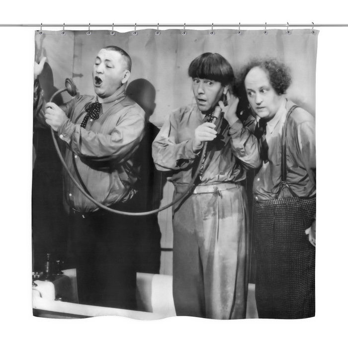 Three Stooges Shower Curtain