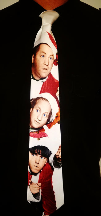 Three Stooges Christmas Neck Tie