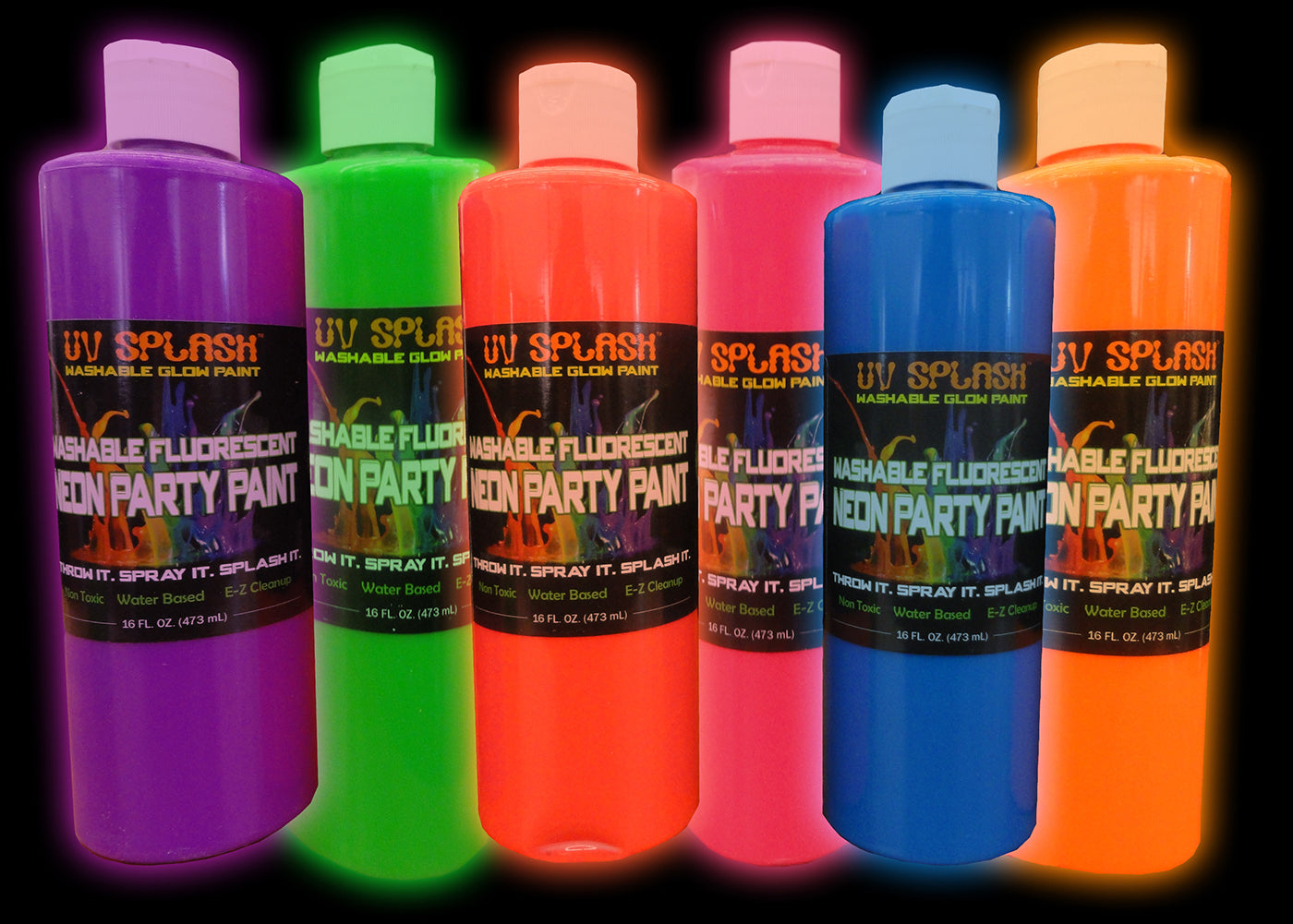 16 FL. OZ Neon Glowing Party Paint Bewild