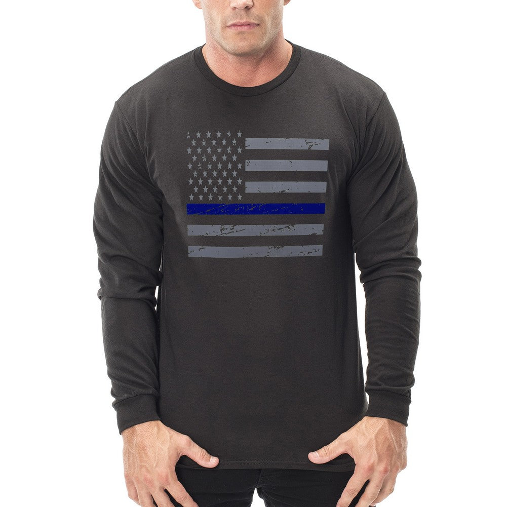 Police Thin Blue Line American Flag - Support Police Department Horizo ...