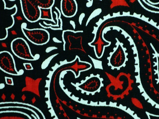 black and red paisley background