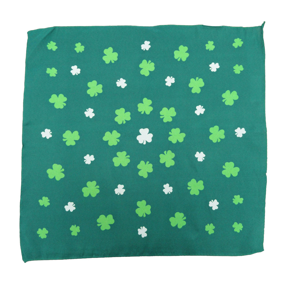 Bandanna - 22x22 Inch Dark Green Shamrock Bandanna – Bewild