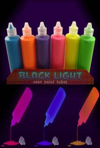 clear black light paint for walls