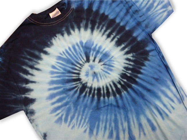 Blue Ocean Spiral Tie Dye T-Shirt – Bewild