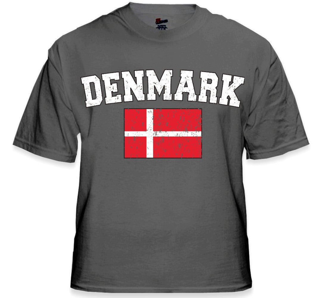 Denmark Vintage Flag International Mens T-Shirt – Bewild