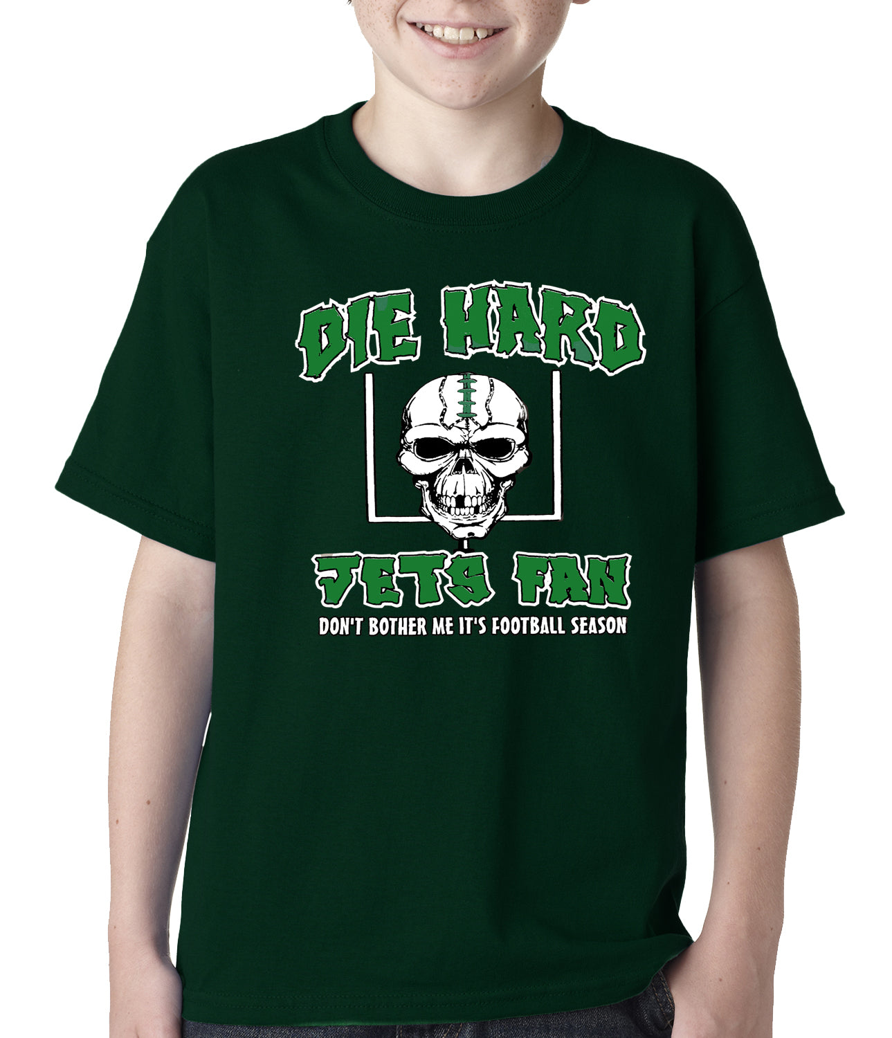 Die Hard Jets Fan Football Kids T-shirt 