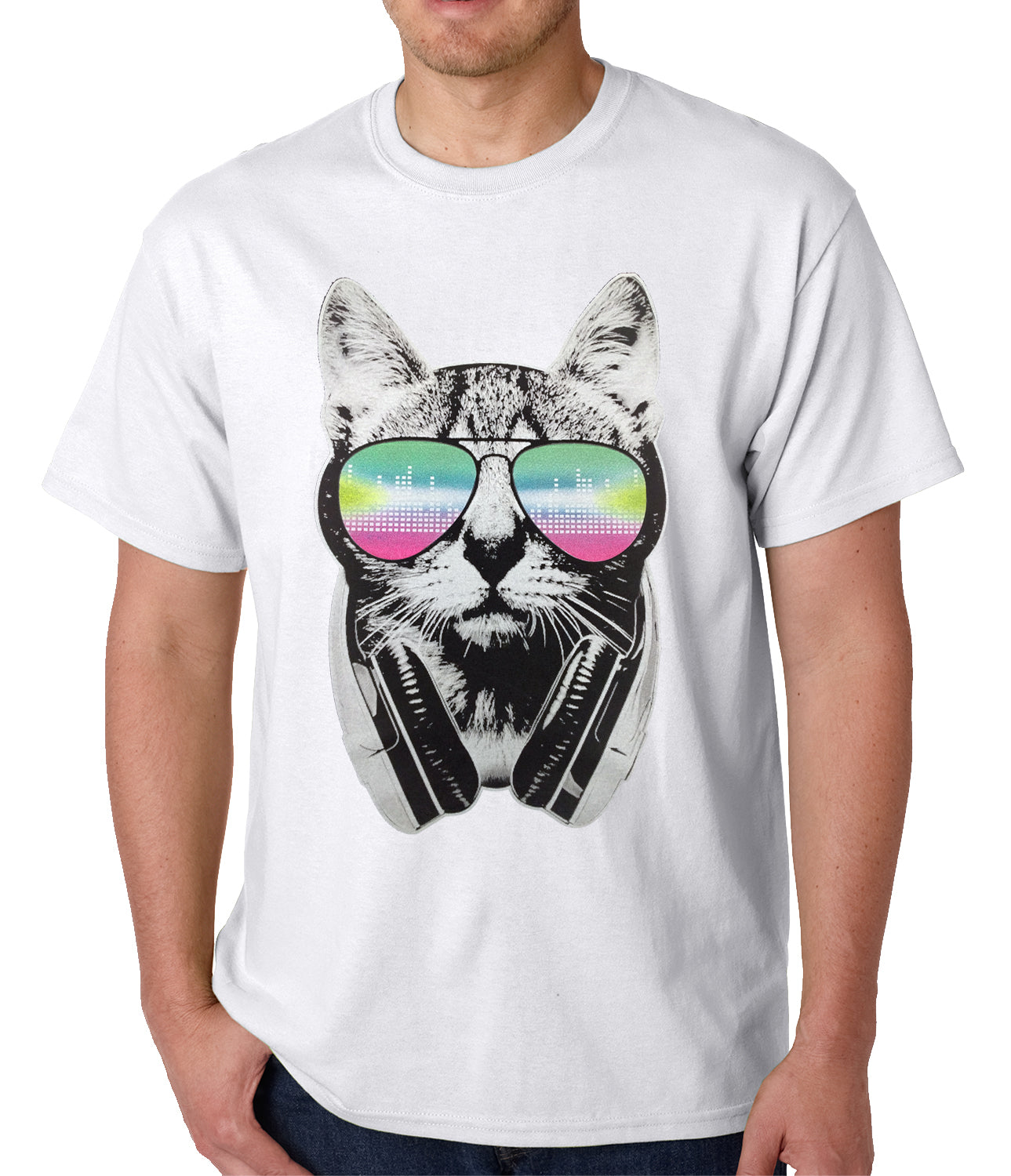 DJ Cat Mens T-shirt – Bewild