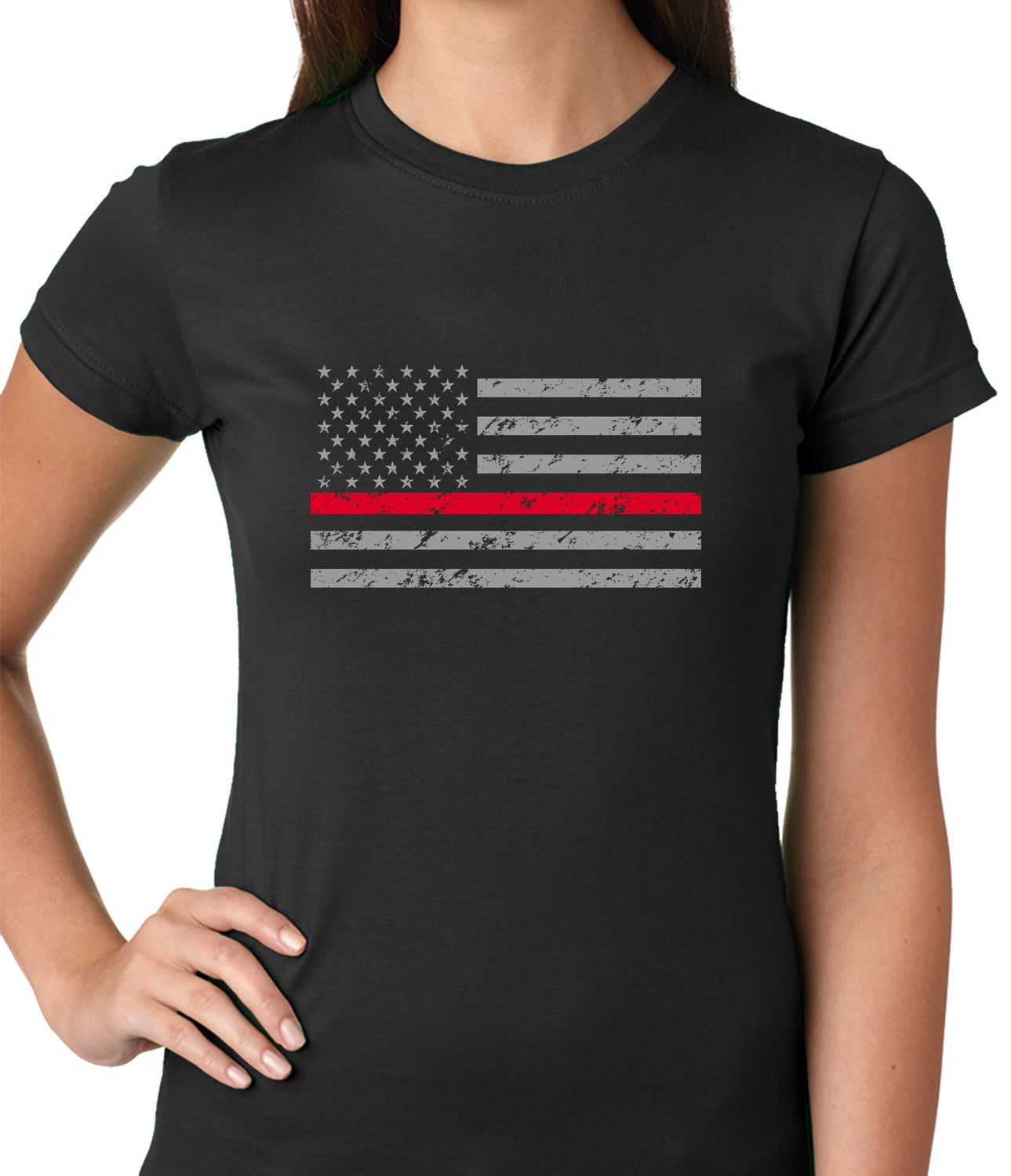 thin red line flag shirt