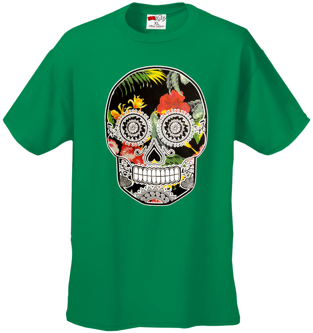 Floral Sugar Skull Men's T-Shirt – Bewild