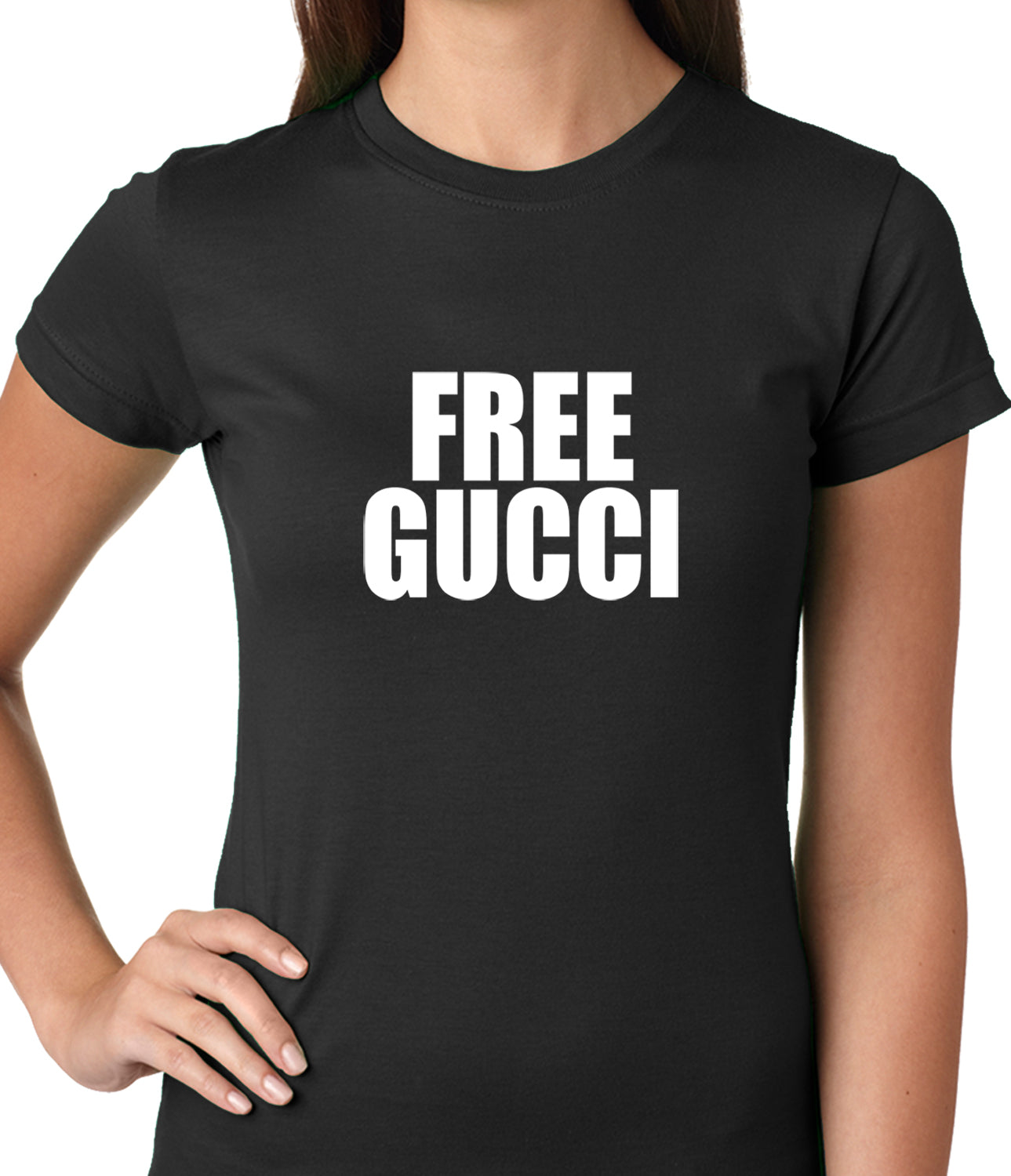 Free Gucci Guwop Ladies T-shirt – Bewild