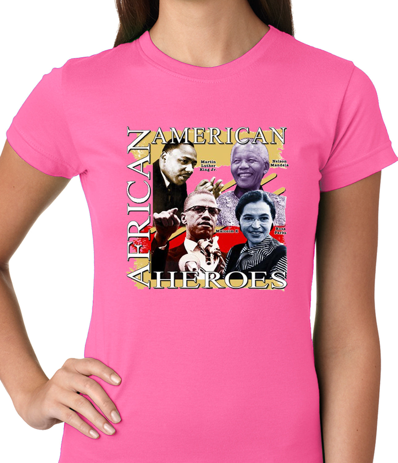 Full Color African American Heroes Ladies T-shirt – Bewild