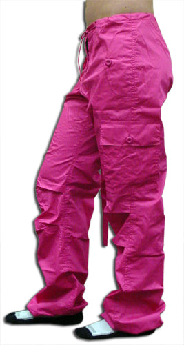 neon pink cargo pants