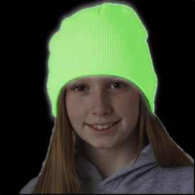 glow in the dark knit hat