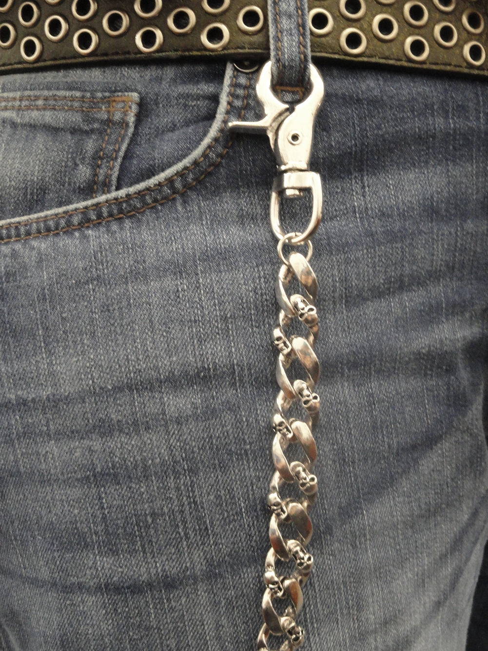 Graveyard Skulls Tough Link Jean and Wallet Chain – Bewild