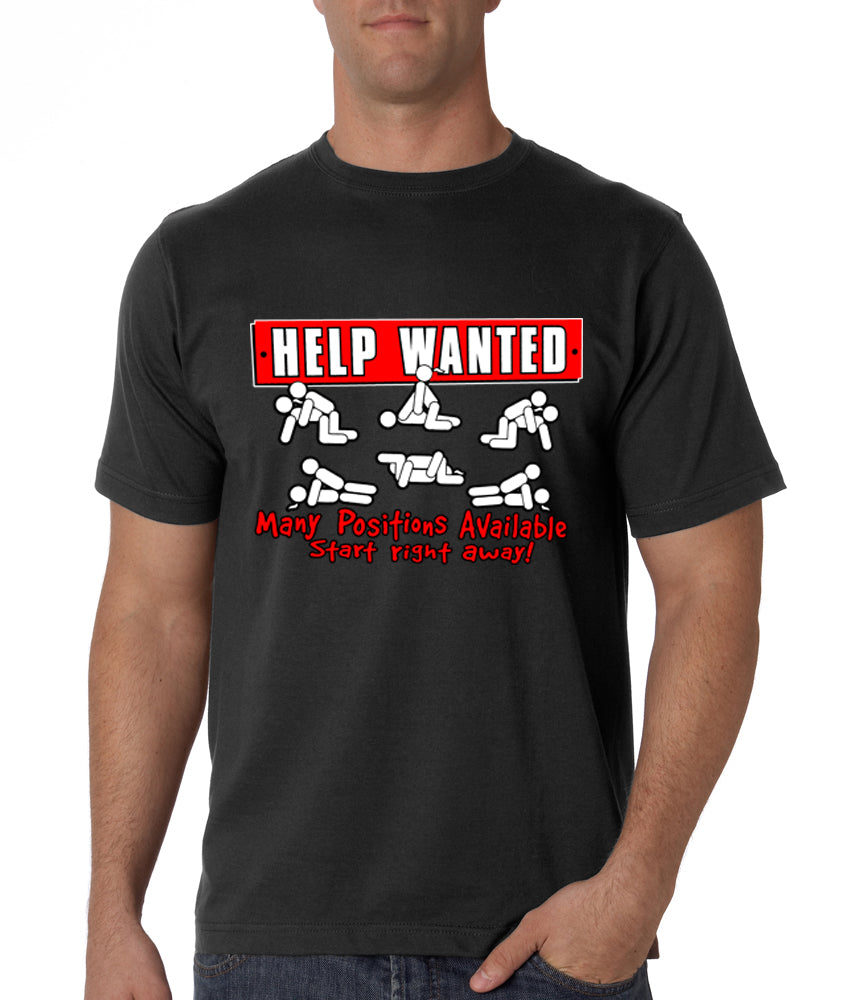 Help Wanted Many Positions Available Mens T Shirt Bewild 2082