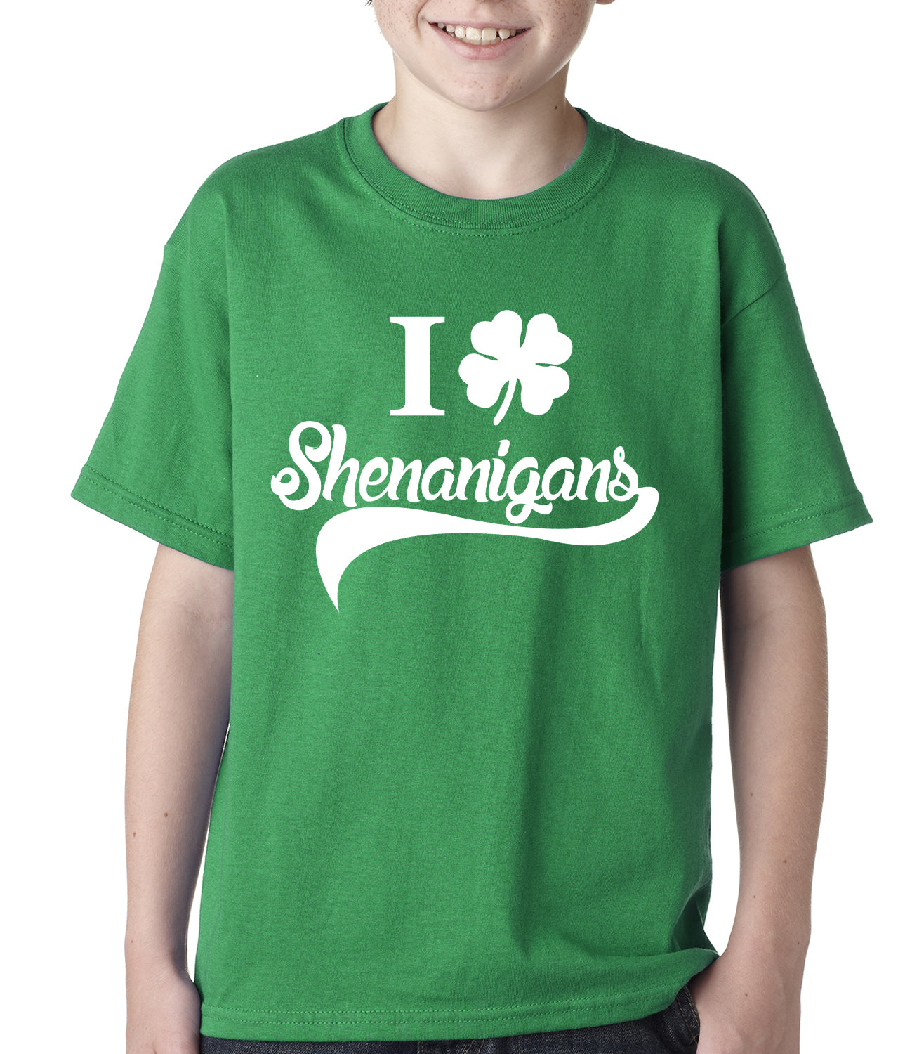 I Clover Shenanigans Funny St Patricks Day Kids T-shirt – Bewild
