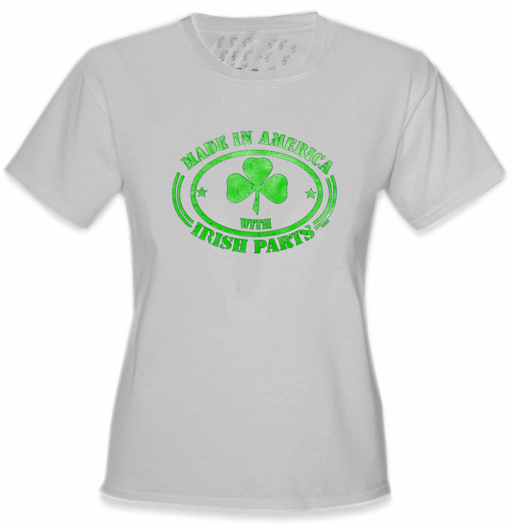 Irish Made In America With Irish Parts Ladies T-Shirt – Bewild