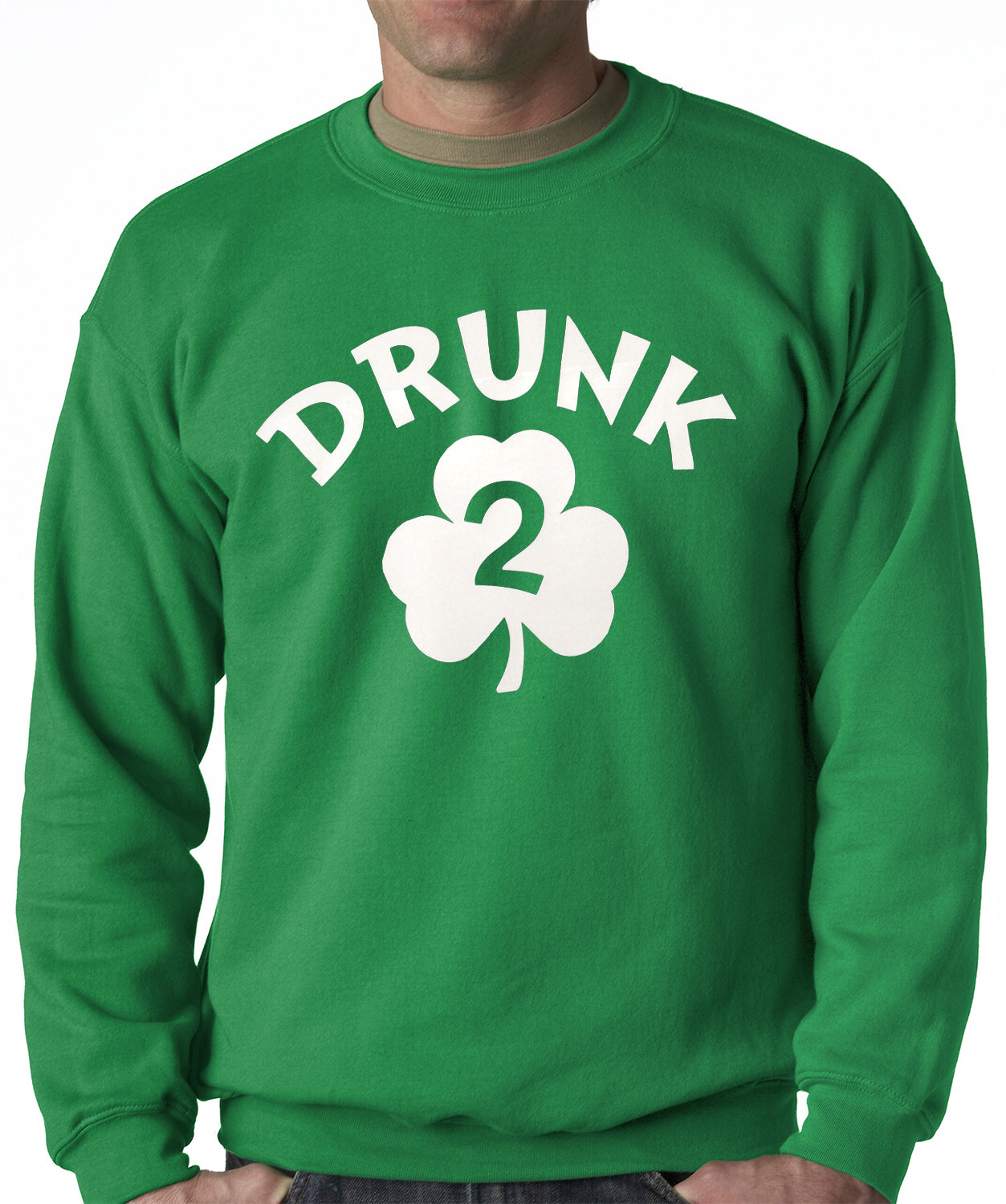 kelly green crew neck sweatshirt