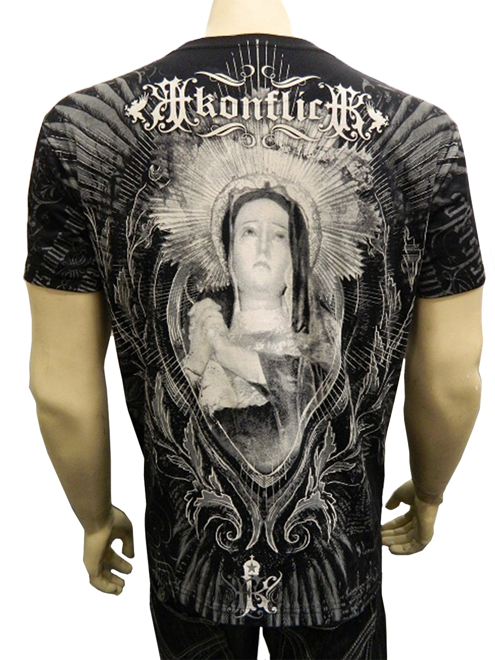 Konflic The Virgin Mary Men's T-Shirt (Black) – Bewild