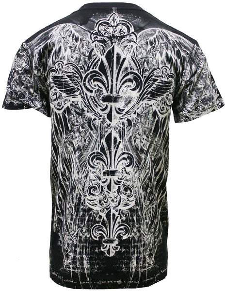 Konflic Triple Fleur De Lis T-Shirt (Black) – Bewild