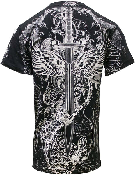 Konflic Winged Sword T-shirt (Black) – Bewild