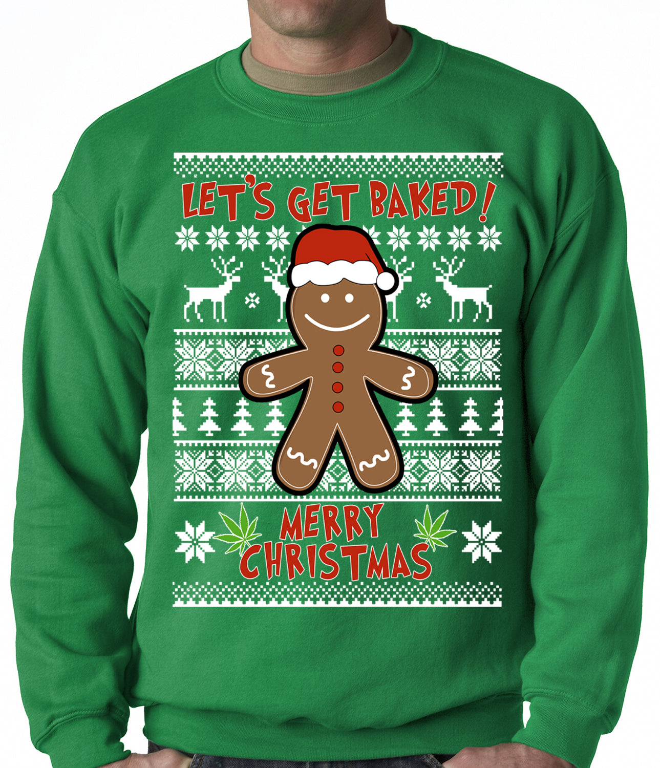 let's get baked ugly christmas sweater