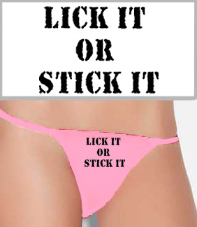 stick on thong.