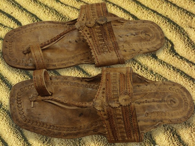 buffalo leather sandals