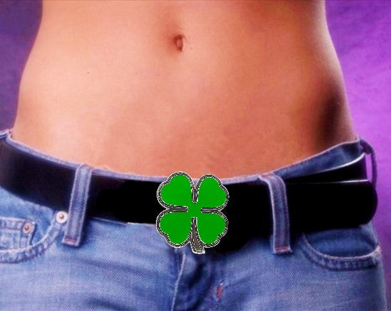 shamrock belt buckle