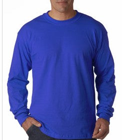 royal blue long sleeve shirt