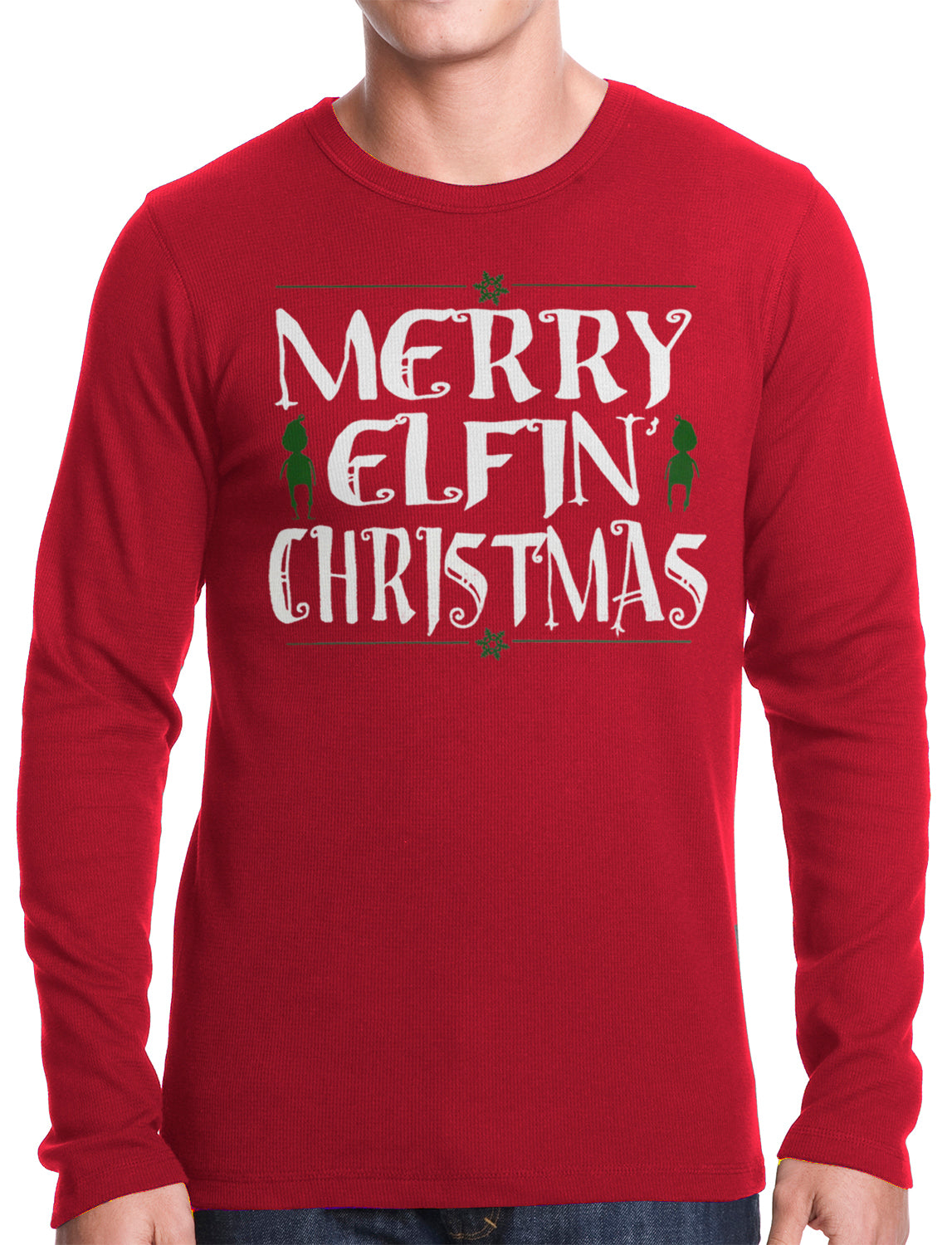 Merry Elfin' Christmas Funny Thermal Longsleeve Shirt – Bewild