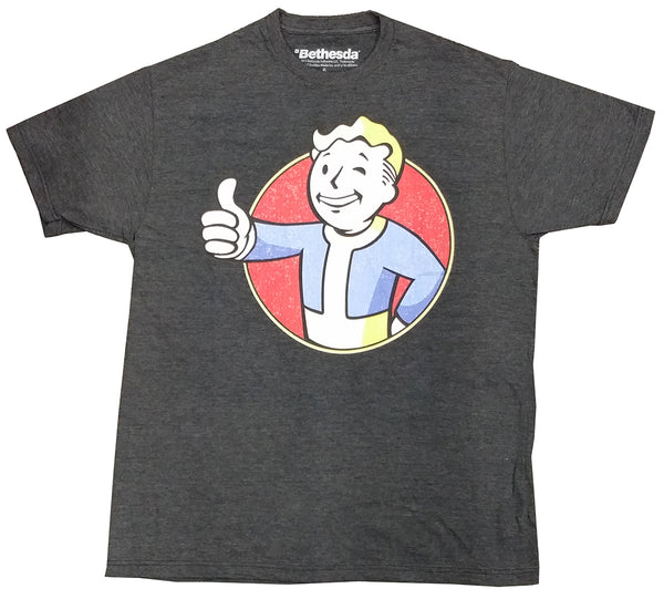 Official Distressed Vault Boy Fallout Mens T-shirt – Bewild