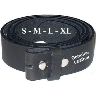 black leather belt for buckle