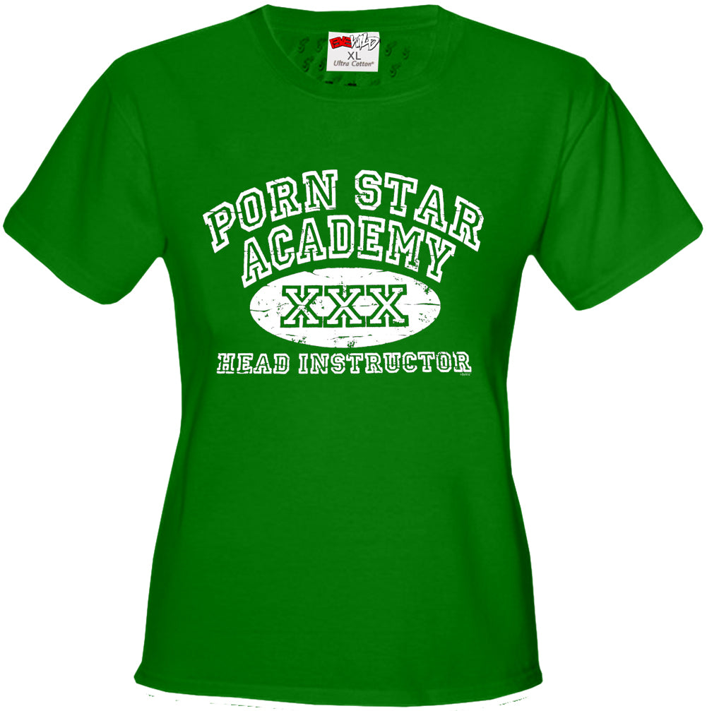 1001px x 1007px - Porn Star Academy Girls T-Shirt â€“ Bewild