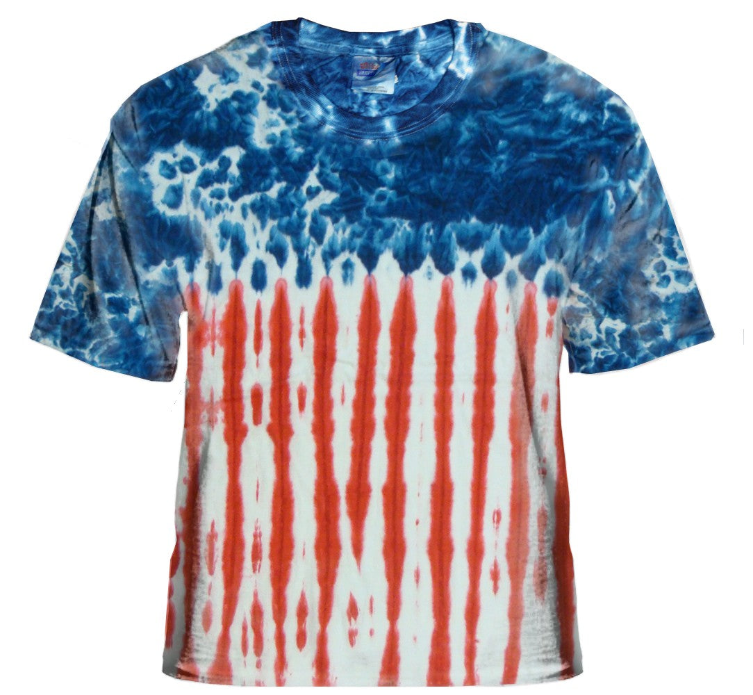 american flag tie dye shirt