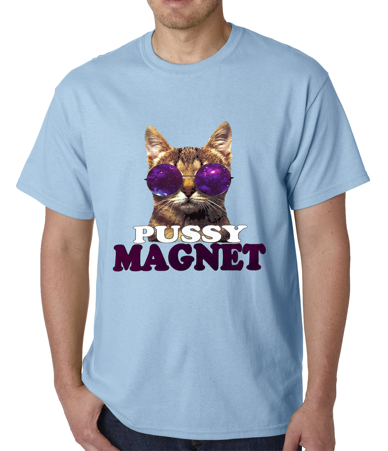 Pussy Magnet Funny Kitten Mens – Bewild