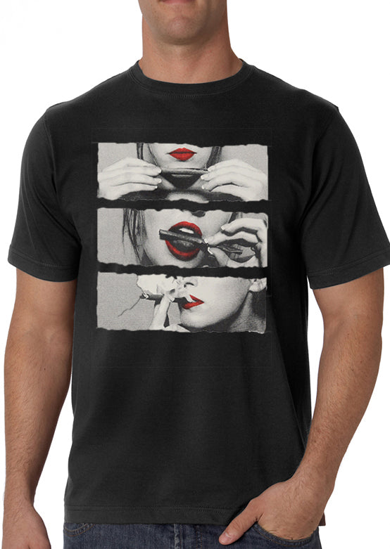 red lips tshirt